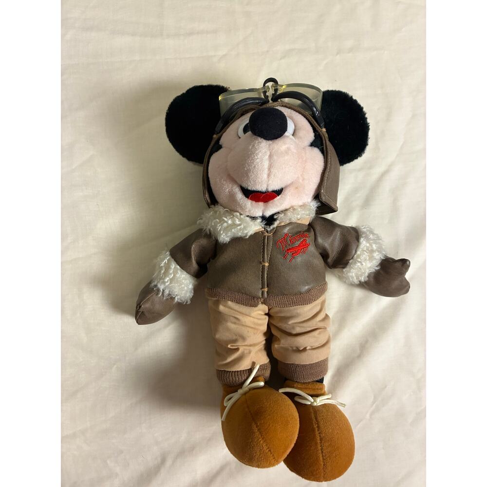 VTG Disney Store Old Fashioned Pilot Mickey Aviator 12"